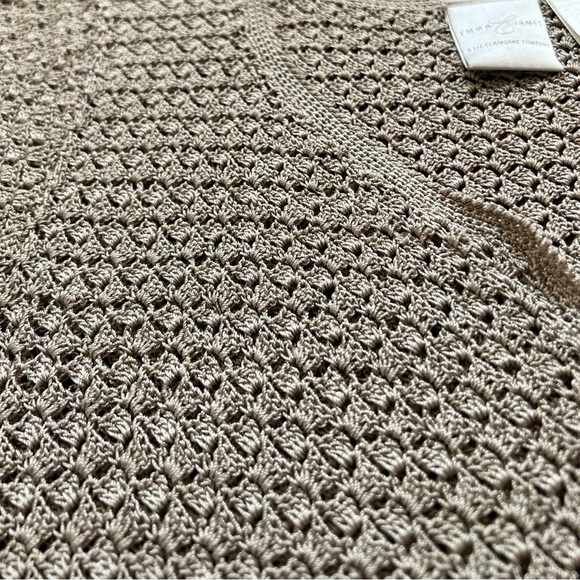 Vintage Pearlescent Crochet Button Down Top - Picture 3 of 3